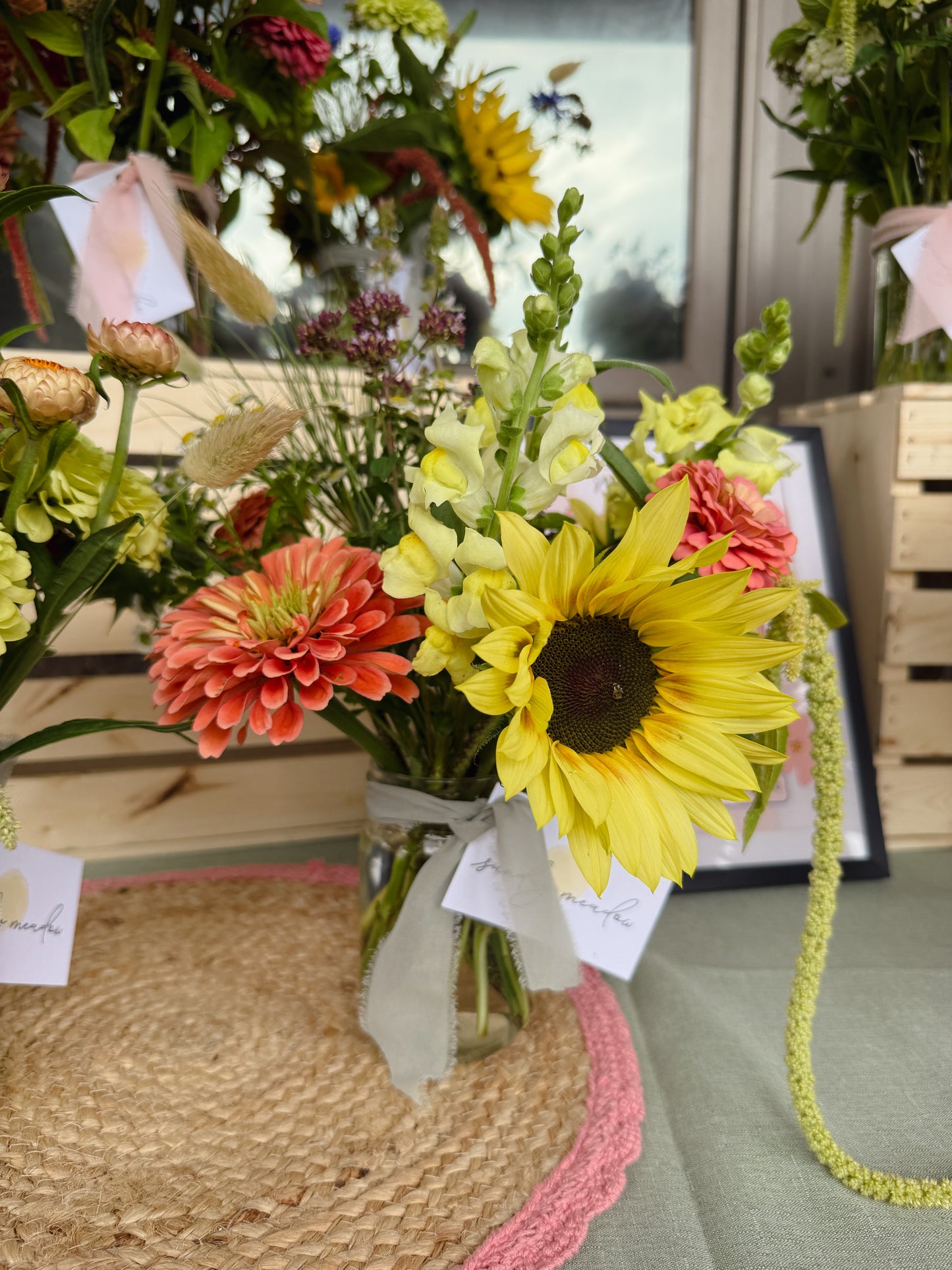 Mason Jar Bouquet @ The Arbor At Young Acres