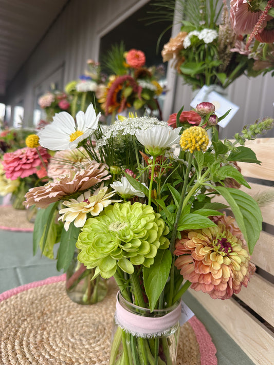 Mason Jar Bouquet @ The Arbor At Young Acres