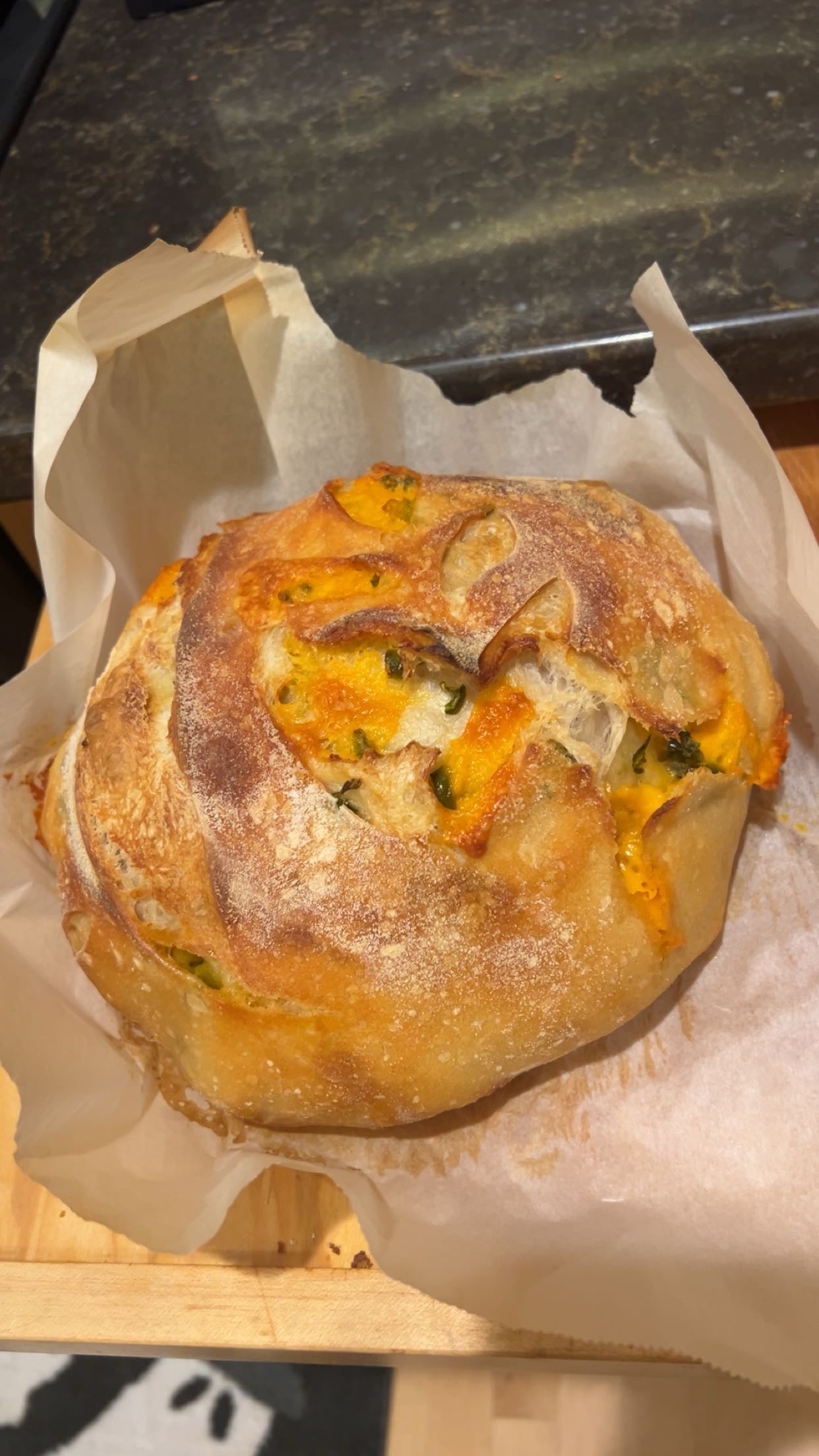 Jalapeño Cheddar Sourdough Loaf - The Hillside Oven