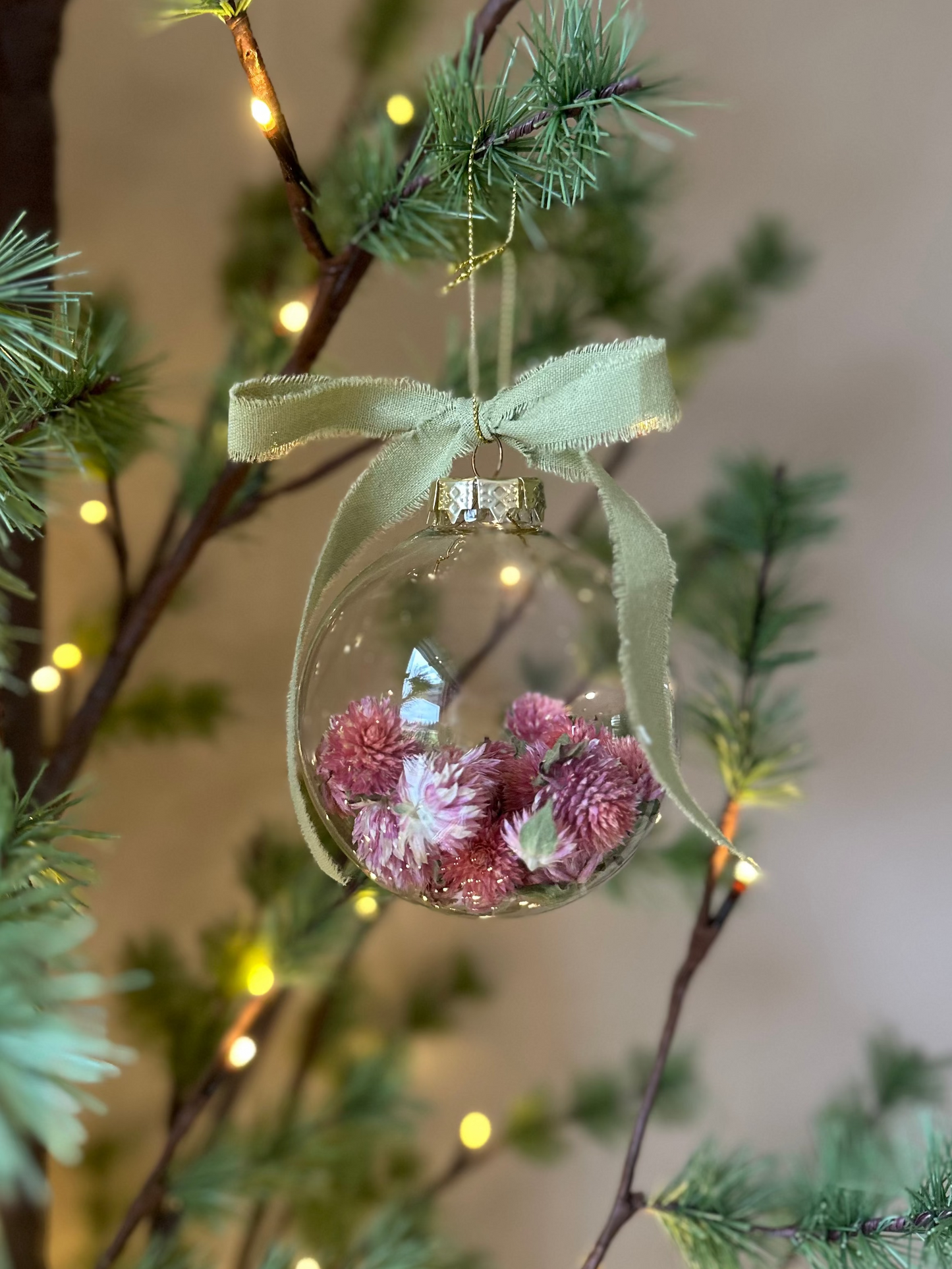 Dried Flower Ornament- Pink