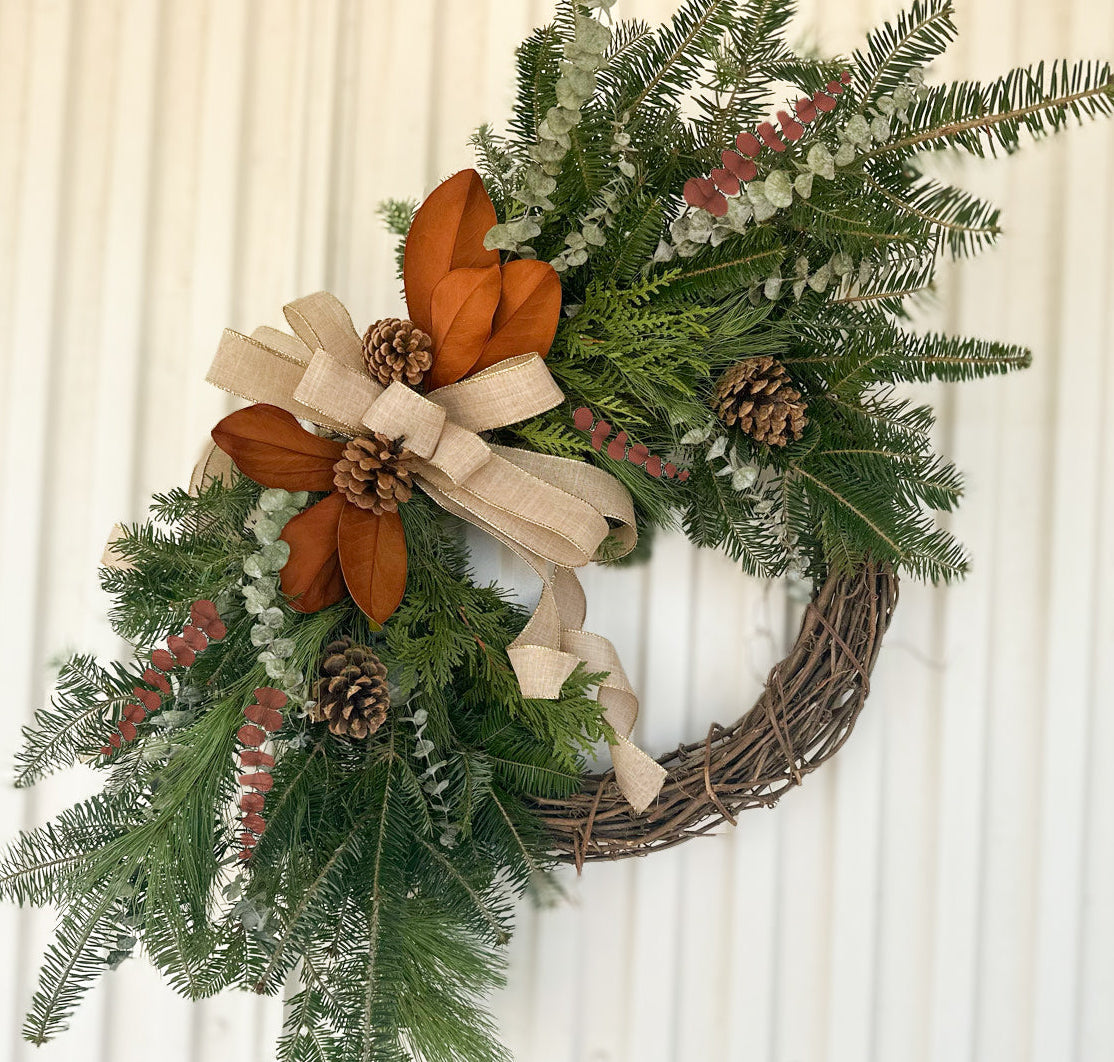 The Flower Farm Holiday Wreath